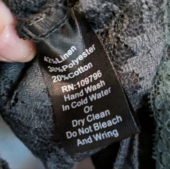 Pretty Angel Boho Top with lace and ruffles. Sz 2x. EUC. Linen blend. - Picture 5 of 5